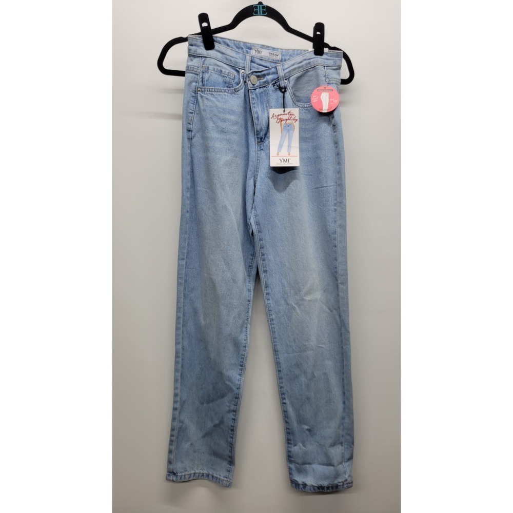 Ymi Asymmetrical Straight Leg Jeans